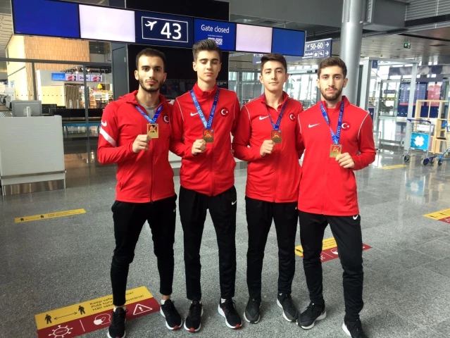 Karateciler Avrupa şampiyonasından 4 madalya ile döndü