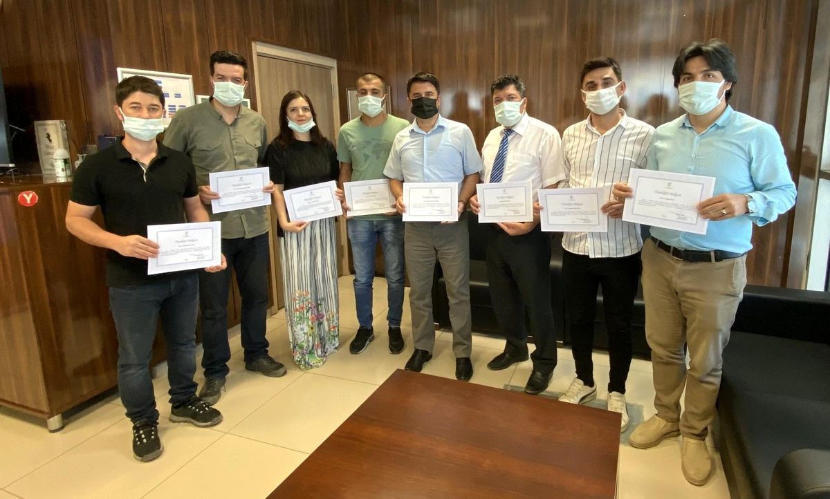 Muş Kadastro Müdürlüğü personellerine teşekkür belgesi