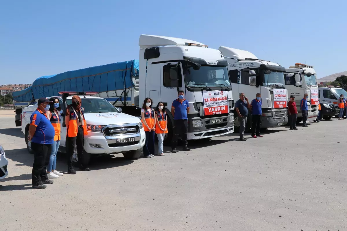 Kastamonu\'ya afetzedeler için 3 tır yardım malzemesi gönderildi