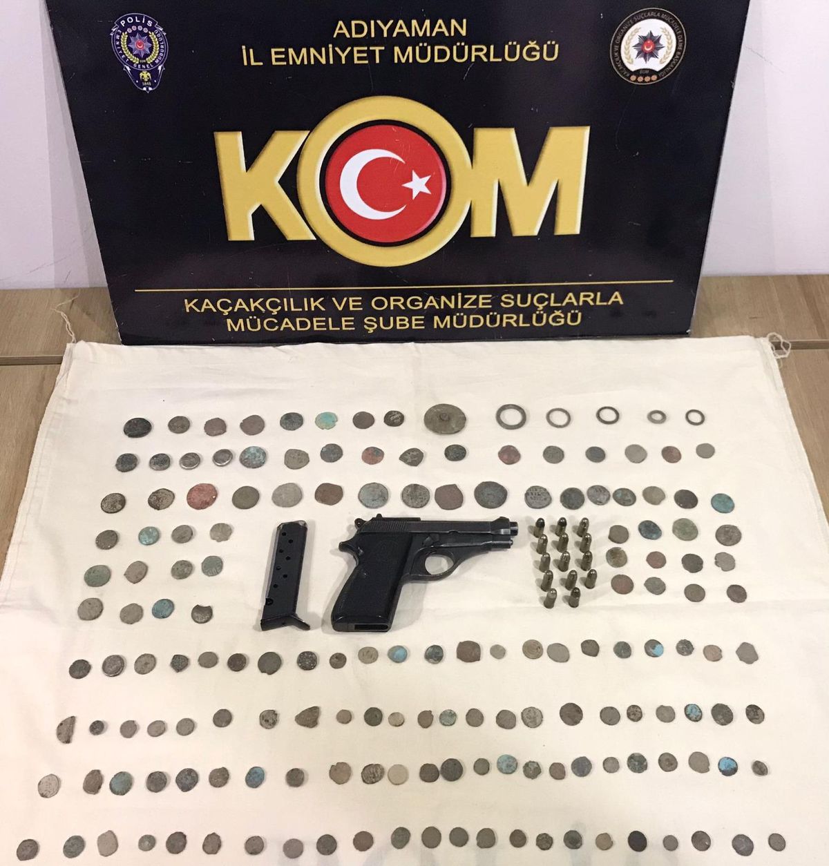 Adıyaman\'da tarihi eser operasyonunda iki şüpheli gözaltına alındı