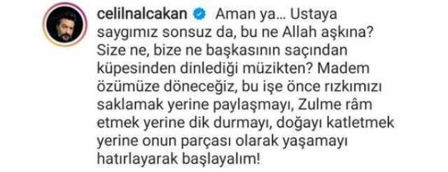 Celil Nalçakan'dan 'Tarih bilinci olan erkek küpe takmaz' diyen Cüneyt Arkın'a cevap: Size ne, bize ne