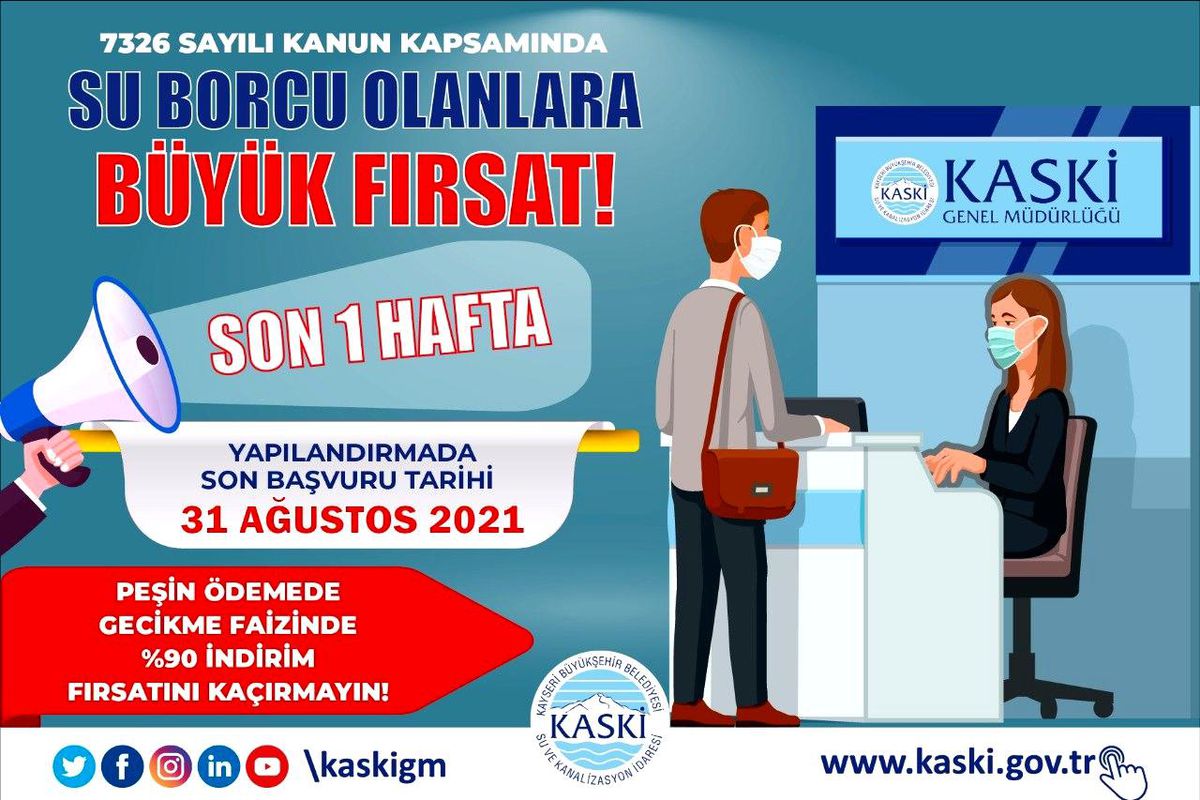 KASKİ\'den yapılandırma için son çağrı