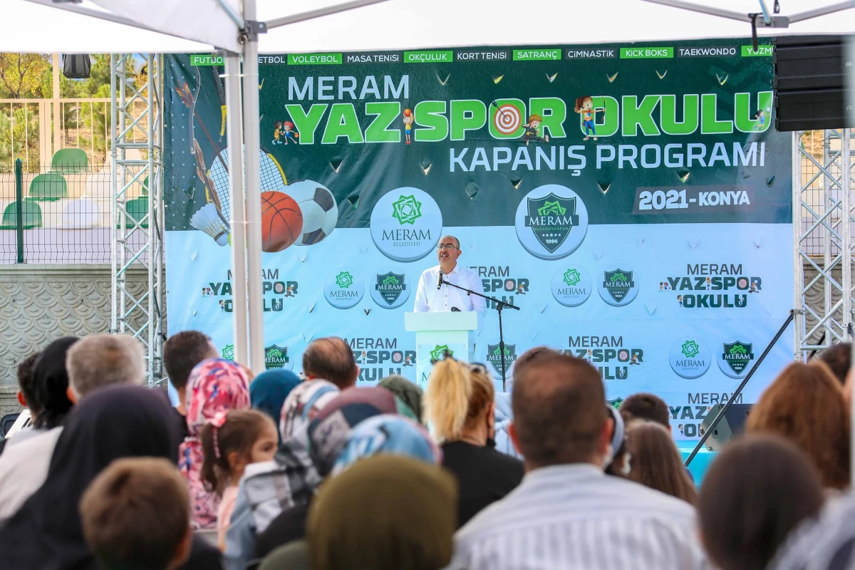 Meram yaz spor okullarında son dersi Başkan Kavuş verdi
