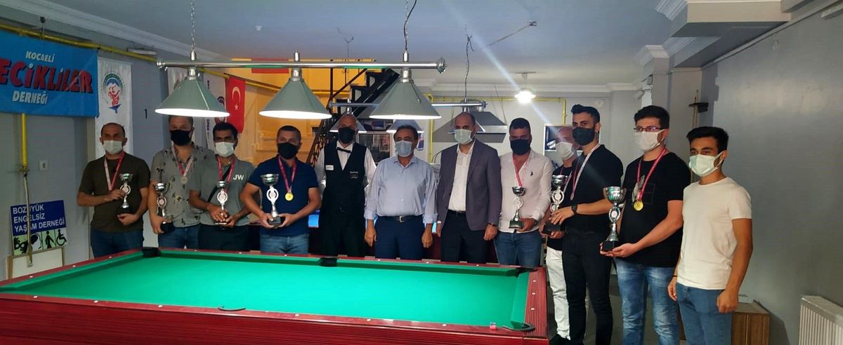 Bilecik\'te 8 top ve 3 bant bilardo turnuvası yapıldı