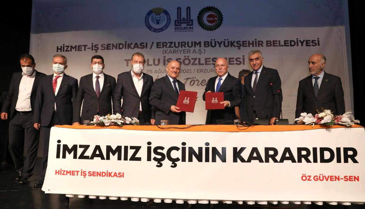 Büyükşehir\'de toplu iş sözleşme sevinci