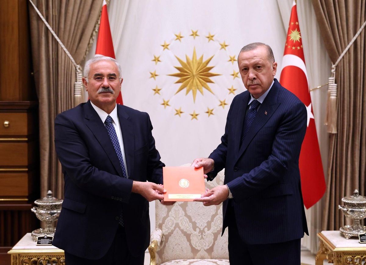 Cumhurbaşkanı Erdoğan, Yargıtay Başkanı Akarca ve Yargıtay Cumhuriyet Başsavcısı Şahin\'i kabul etti