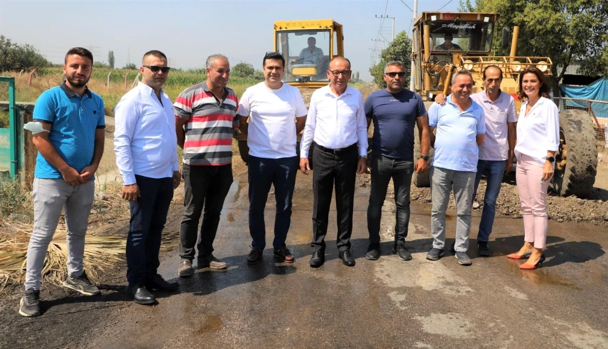 DSİ\'ye ait yollarda Turgutlu Belediyesi asfalt çalışmalarına başladı