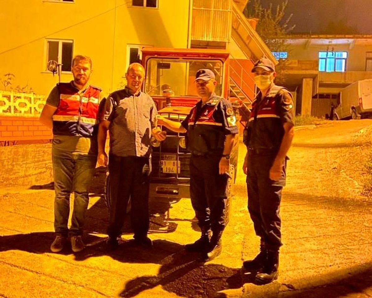Düzce\'de çalınan traktör Alaplı\'da bulundu