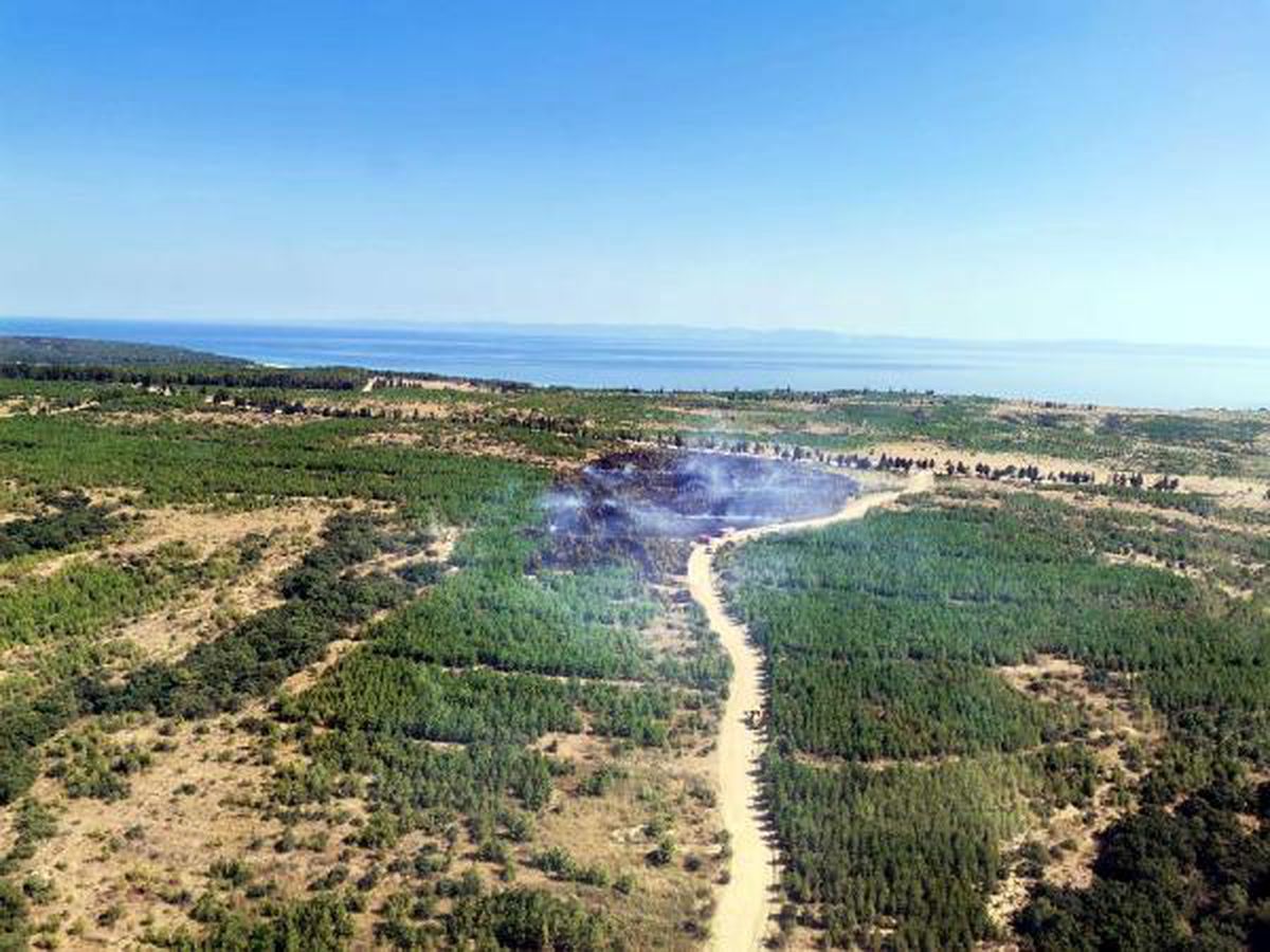 Edirne\'de ATV aracındaki yangın ormana sıçradı (3)