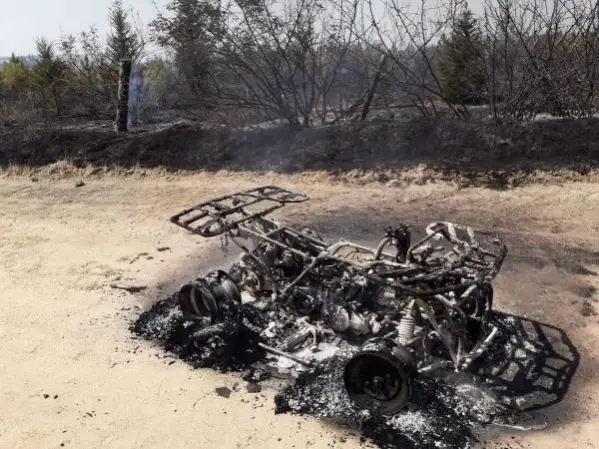 Edirne'de ATV aracındaki yangın ormana sıçradı