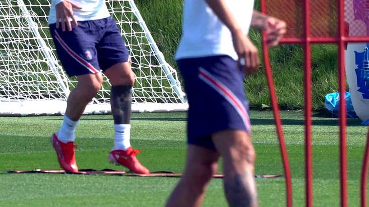 Lionel Messi\'nin Reims Antrenmanından Özel Anları