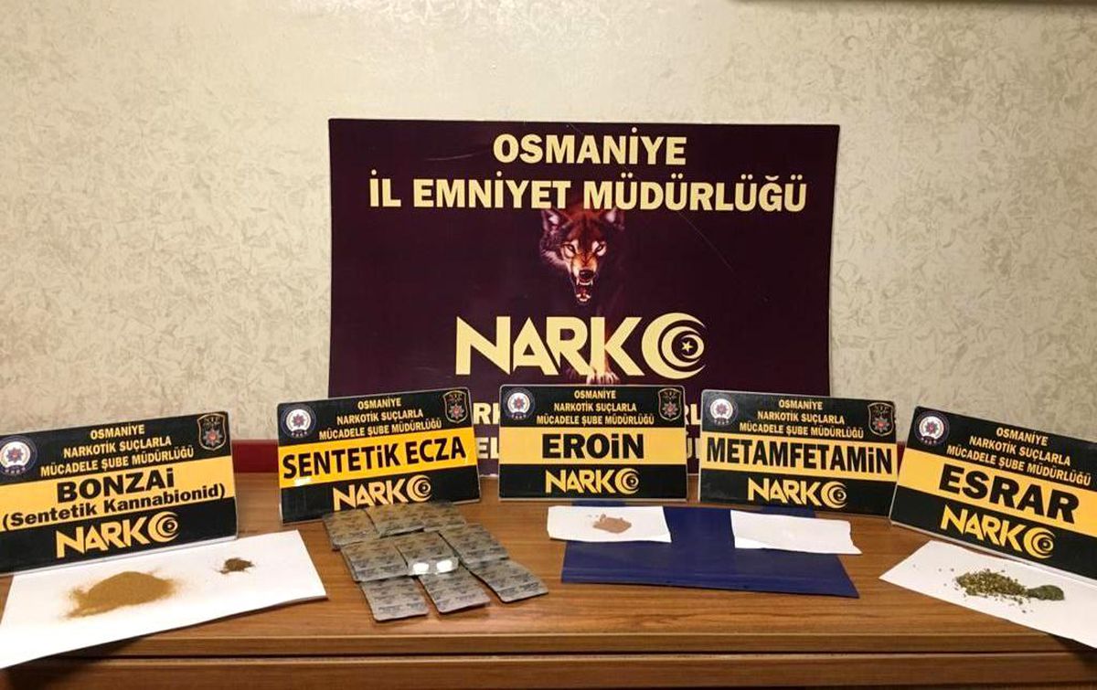 Osmaniye\'de uyuşturucu operasyonlarına 4 tutuklama