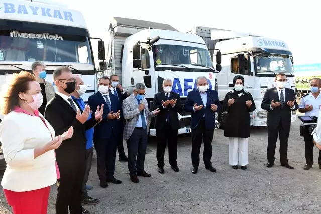 Tekirdağ'da selzedelere 3 tır yardım gönderildi