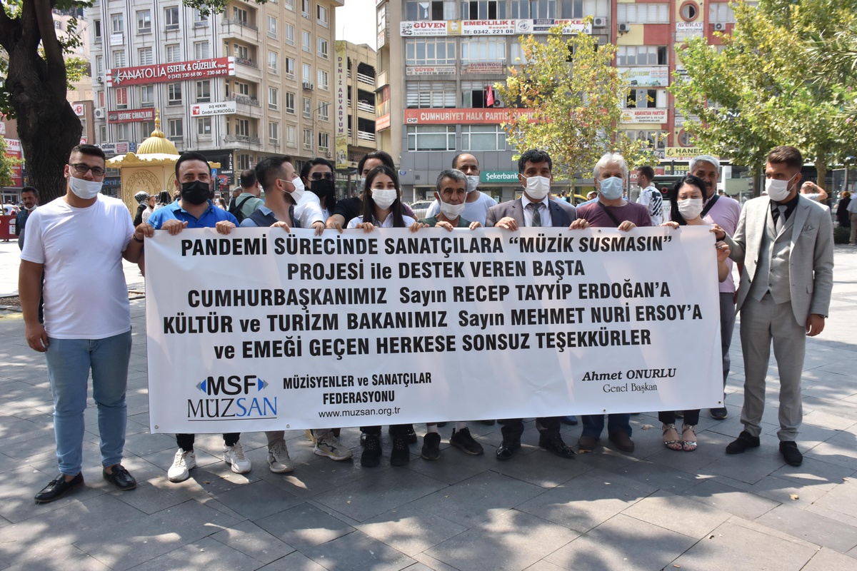 Türkiye Müzisyenler ve Sanatçılar Federasyonu Cumhurbaşkanı Erdoğan\'a teşekkür etti