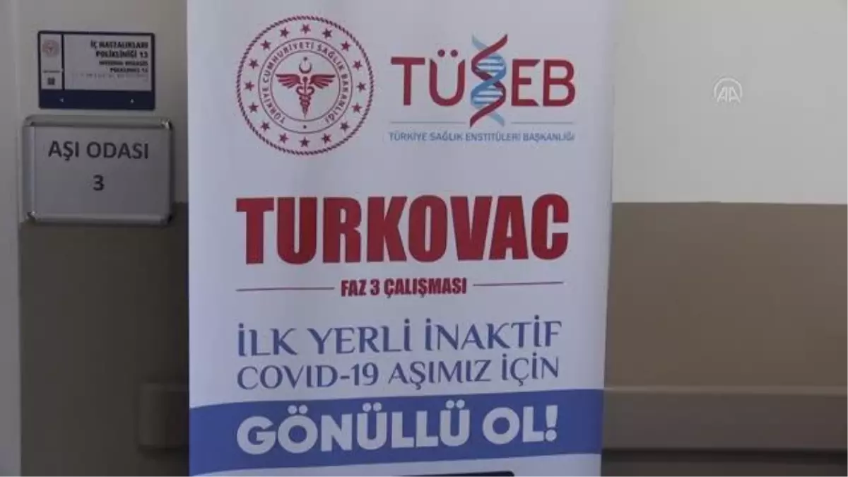 "TURKOVAC" aşısı, faz 3 çalışması kapsamında Erciyes Üniversitesinde gönüllülere uygulanmaya başlandı