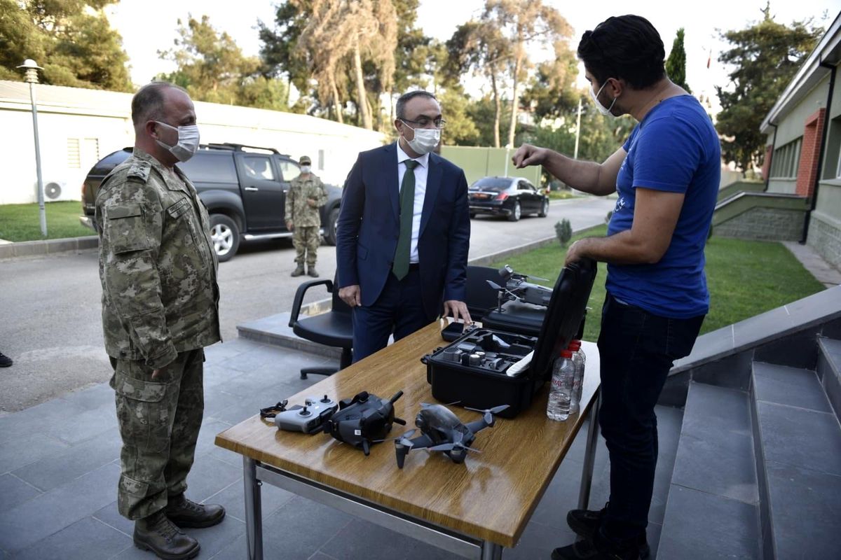 Vali Soytürk, sınır hattında kullanılan yeni Drone\'ları inceledi