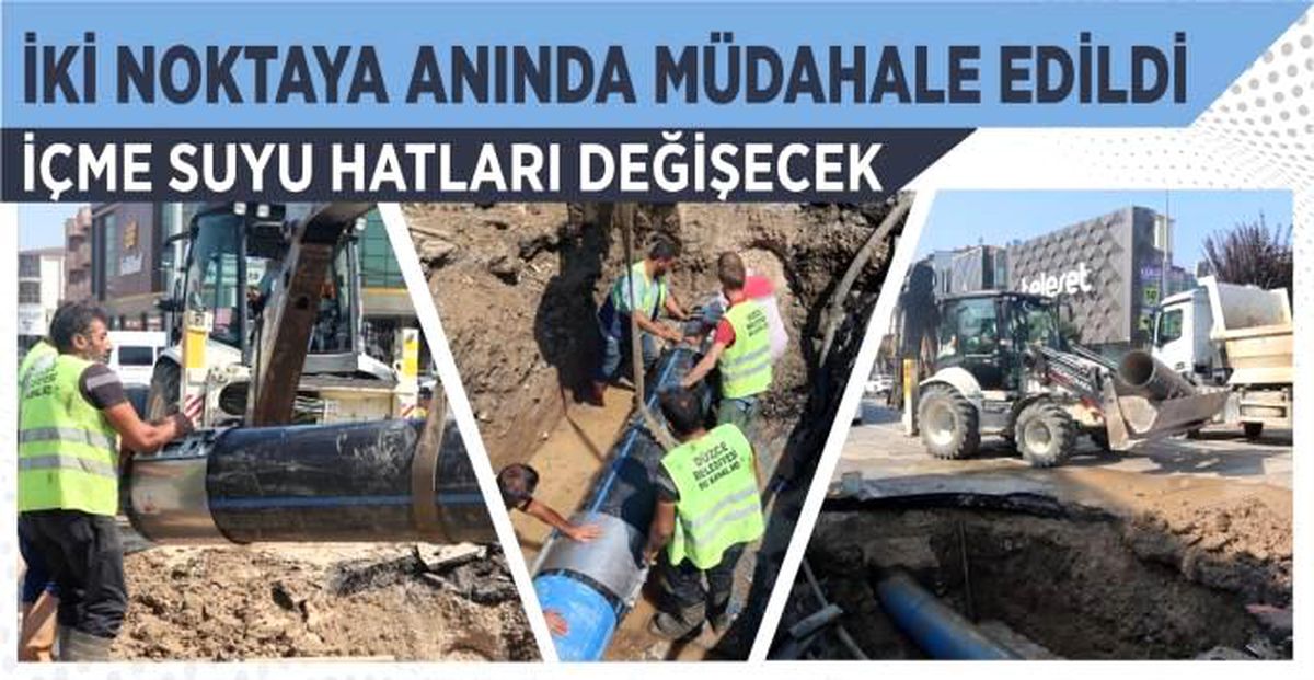 İÇME SUYU HATLARI DEĞİŞECEK