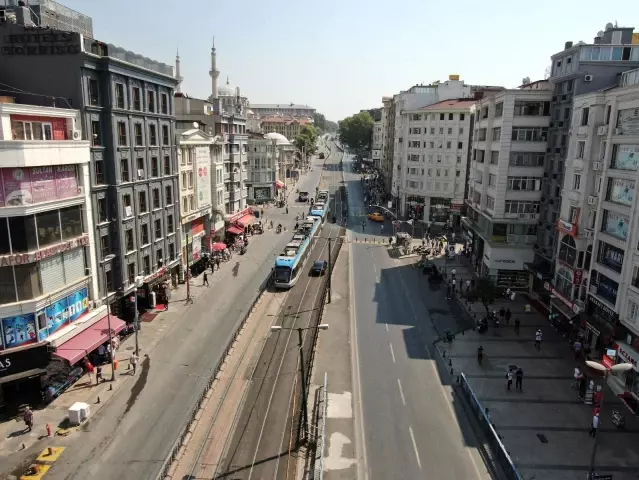 İstanbul'un trafiği en yoğun olduğu bölgelerden Ordu Caddesi, yayalaştırıldı