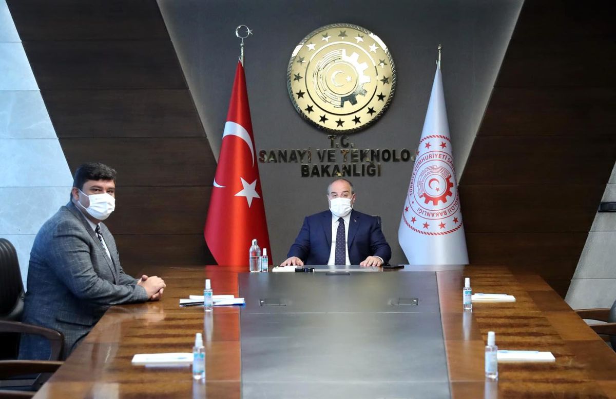 Kahramankazan Belediye Başkanı Oğuz\'dan Bakan Varank\'a ziyaret