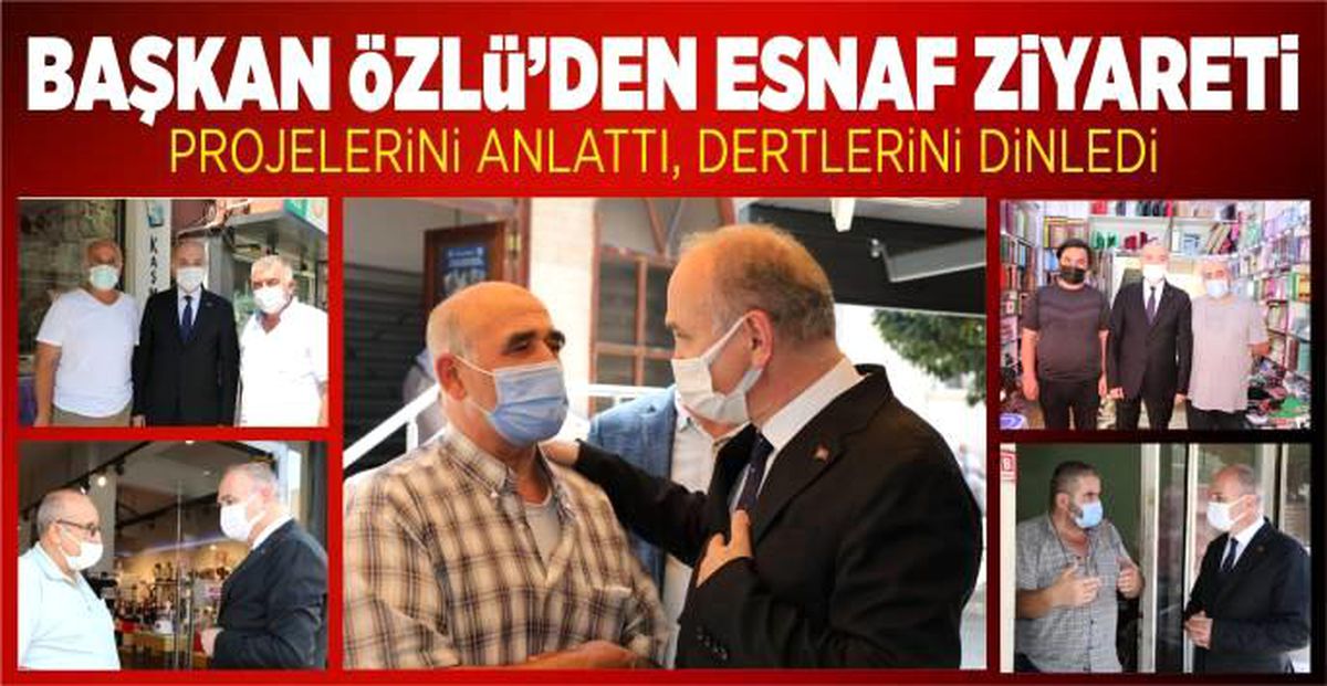 ÖZLÜ ESNAFLARLA BİR ARAYA GELDİ