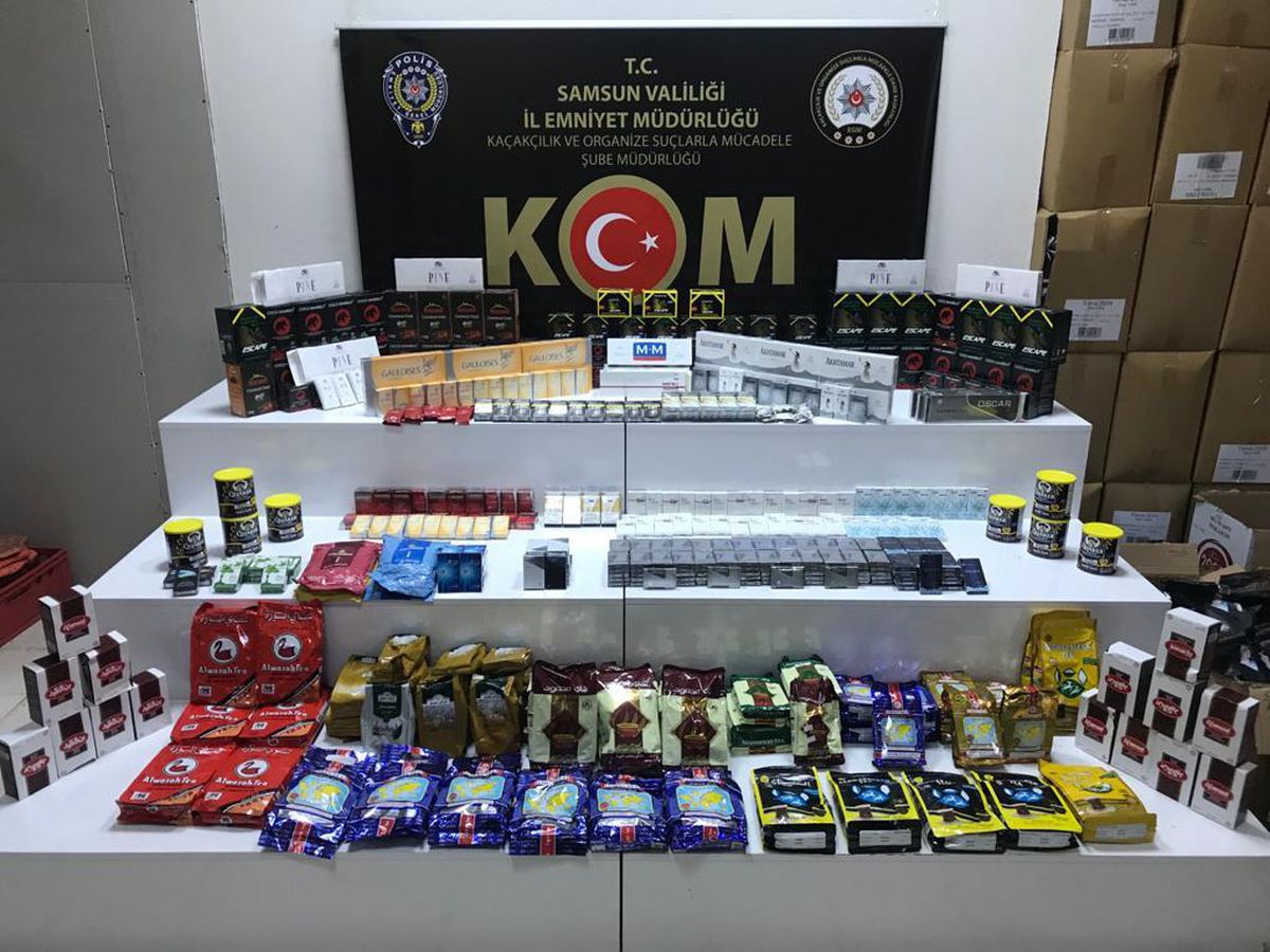 Samsun\'da sigara kaçakçılığı yaptığı iddia edilen kişi yakalandı