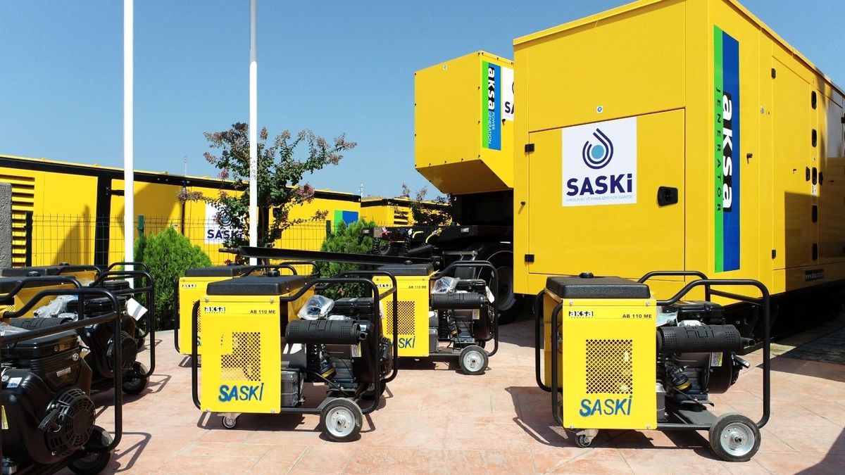 Son dakika haberi... SASKİ\'den 8,1 milyonluk yatırım: 34 jeneratör alındı