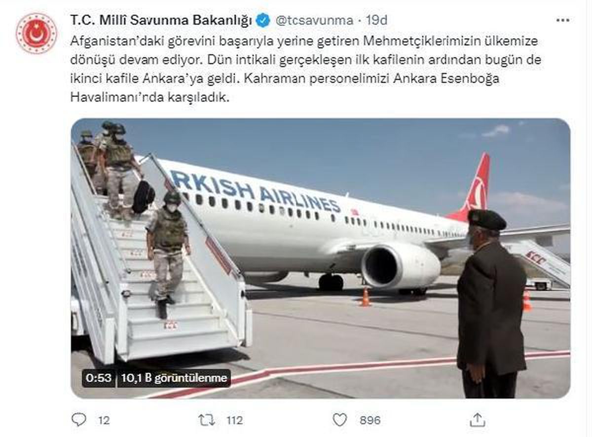 Afganistan\'da görev yapan Türk askerini taşıyan 2\'nci uçak Ankara\'da (2)