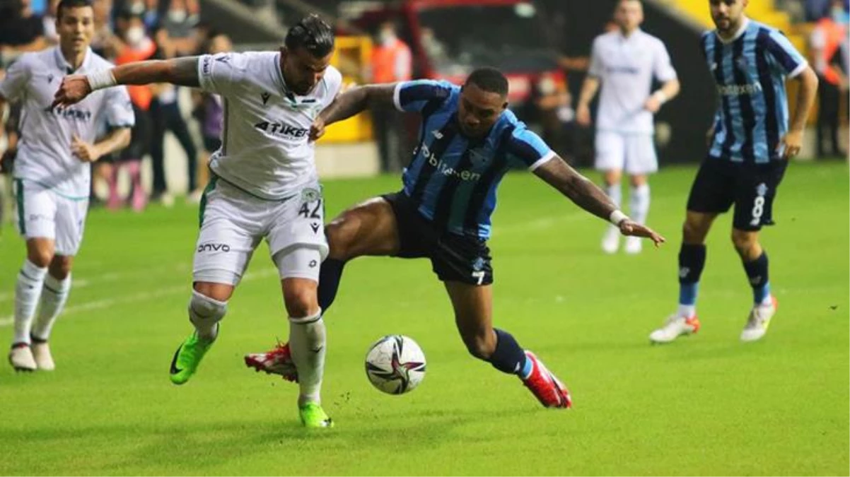 Balotelli\'nin sinirden çılgına döndüğü maçta Adana Demirspor, sahasında Konyaspor\'la 1-1 berabere kaldı