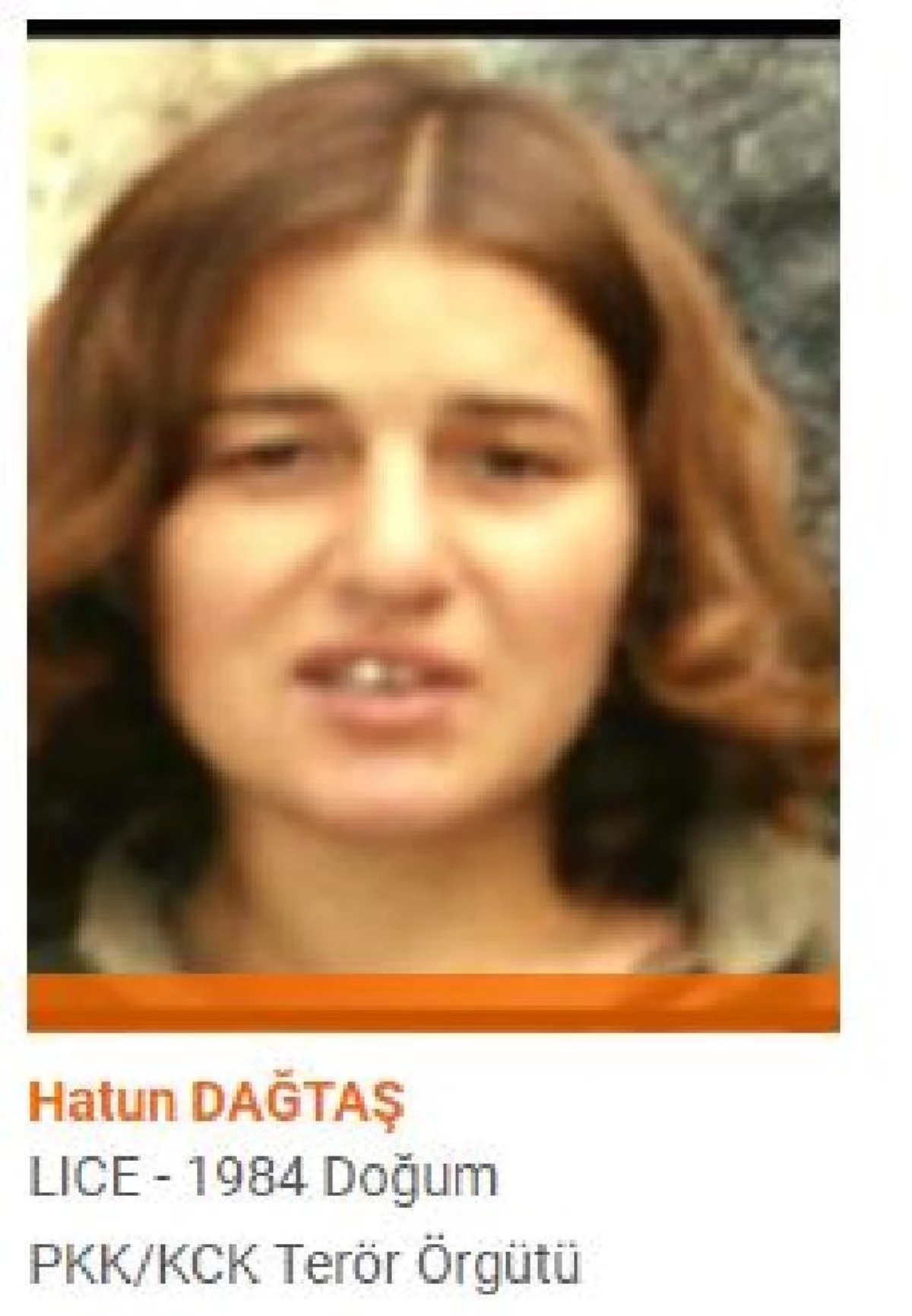 İçişleri Bakanlığı: Turuncu kategorideki PKK\'lı Hatun Dağtaş Diyarbakır\'da yakalandı