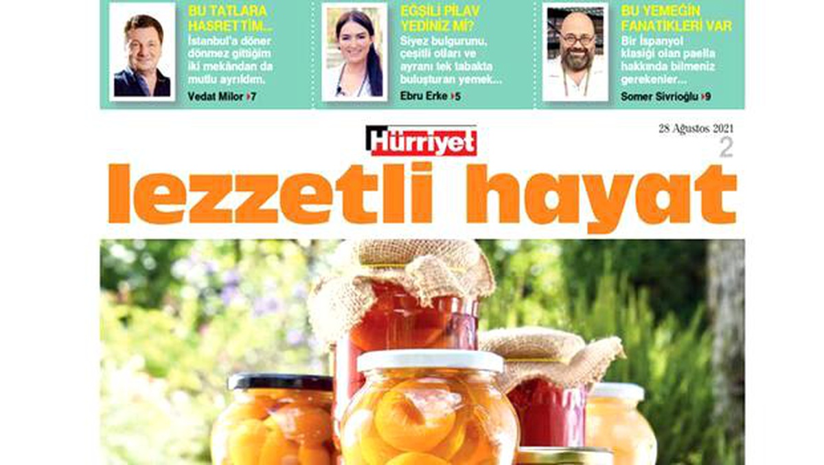 Lezzetli Hayat haftalık yemek gazetesi her cumartesi Hürriyet\'le birlikte