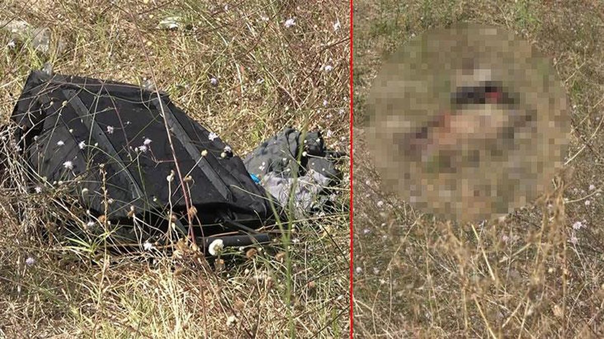 Boş arazide bavuluyla çıplak erkek bedeni bulundu