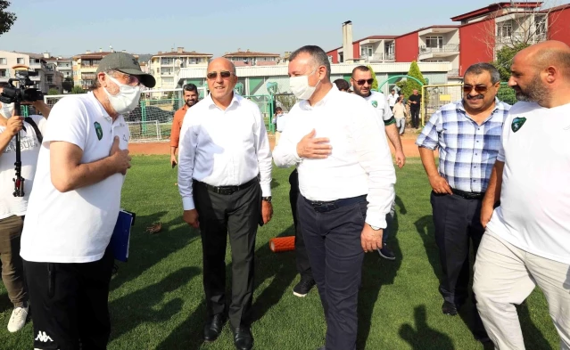 Maç öncesi Büyükakın'dan Kocaelispor'a moral ziyareti