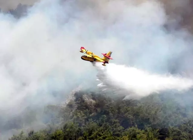 Orman yangınlarında 6 uçak 39 helikopter görev aldı