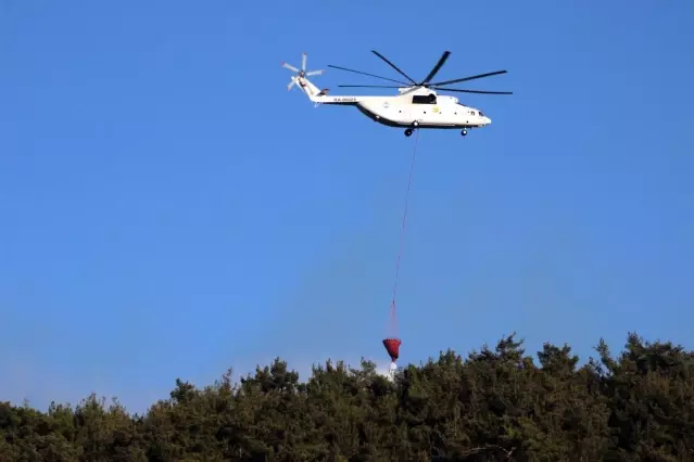 Orman yangınlarında 6 uçak 39 helikopter görev aldı