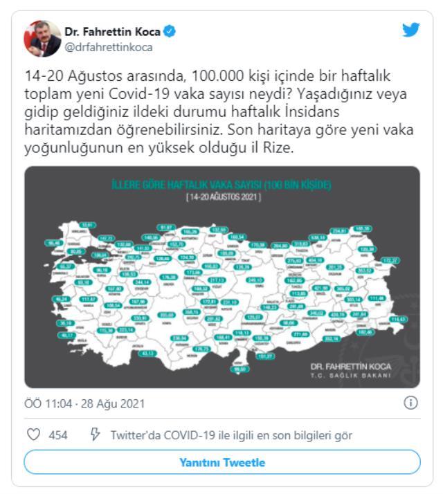 Son Dakika: Sağlık Bakanı Fahrettin Koca, vaka sayıları en çok artan illeri sıraladı