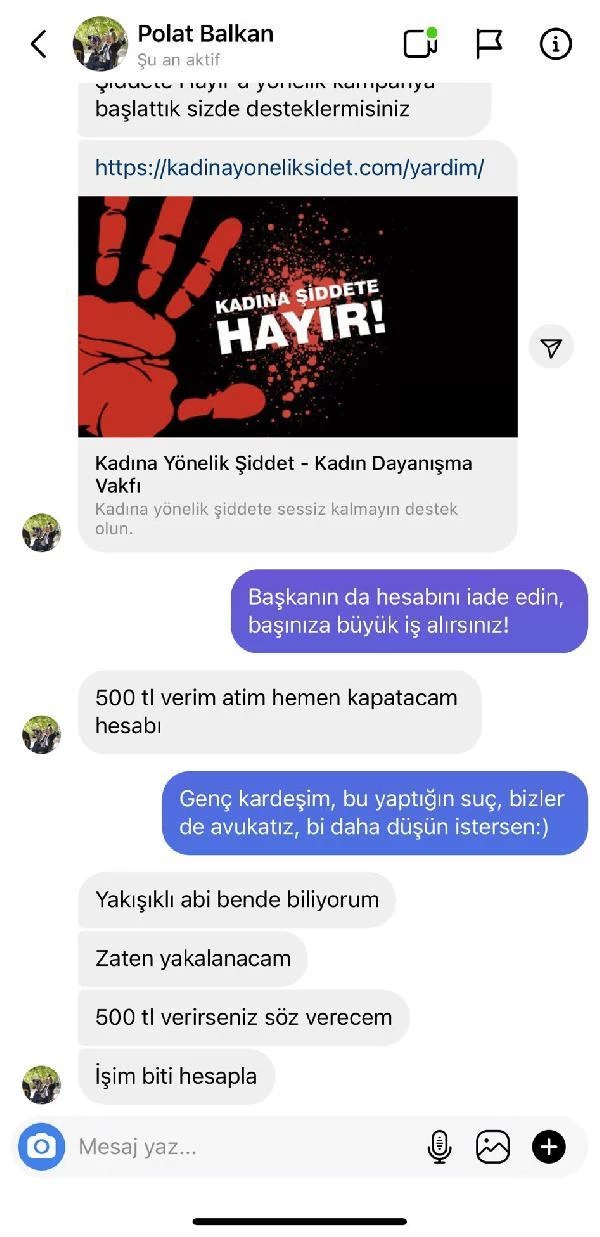 Hırsızdan akıllara durgunluk veren teklif, 'Zaten yakalanacağım bari 500 TL gönderin'