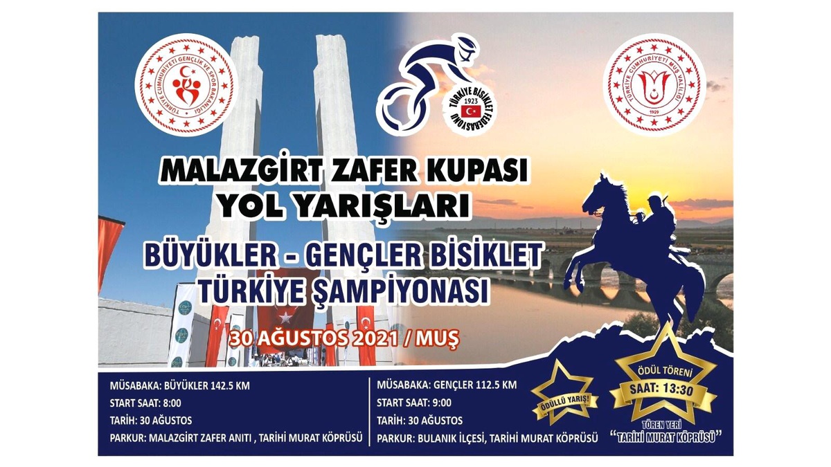 Malazgirt Zafer Kupası için 142,5 kilometre pedal çevrilecek