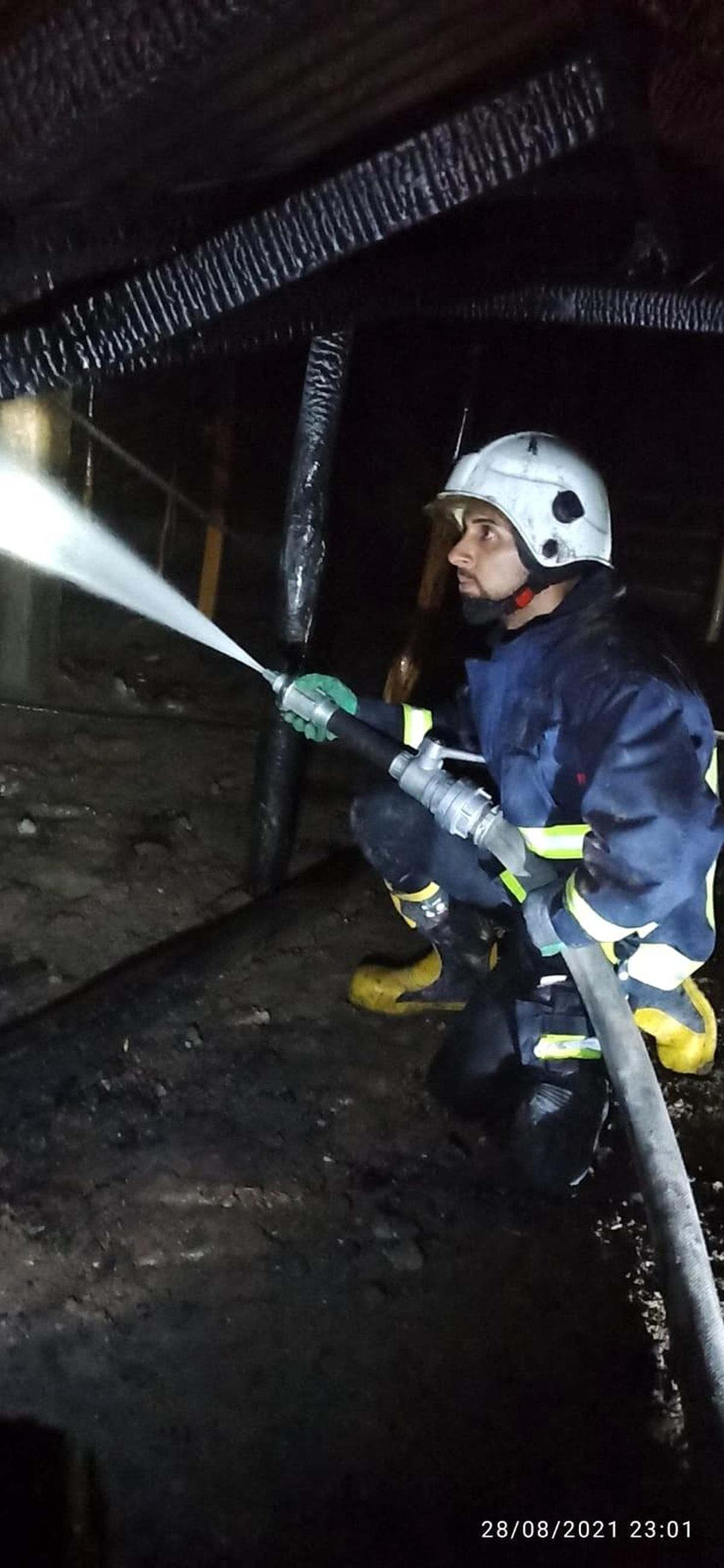 Özalp ilçesinde korkutan yangın