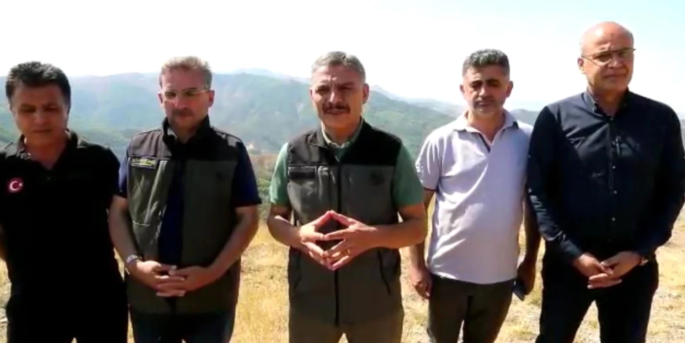 Tunceli Valisi Mehmet Ali Özkan: "4 noktada devam eden yangının 3 noktası tamamen söndürüldü"