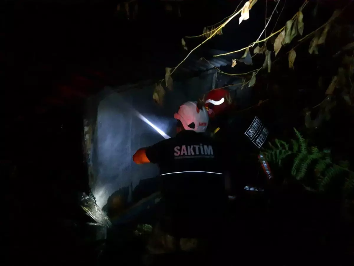 Yayladaki evde çıkan yangın korkuttu