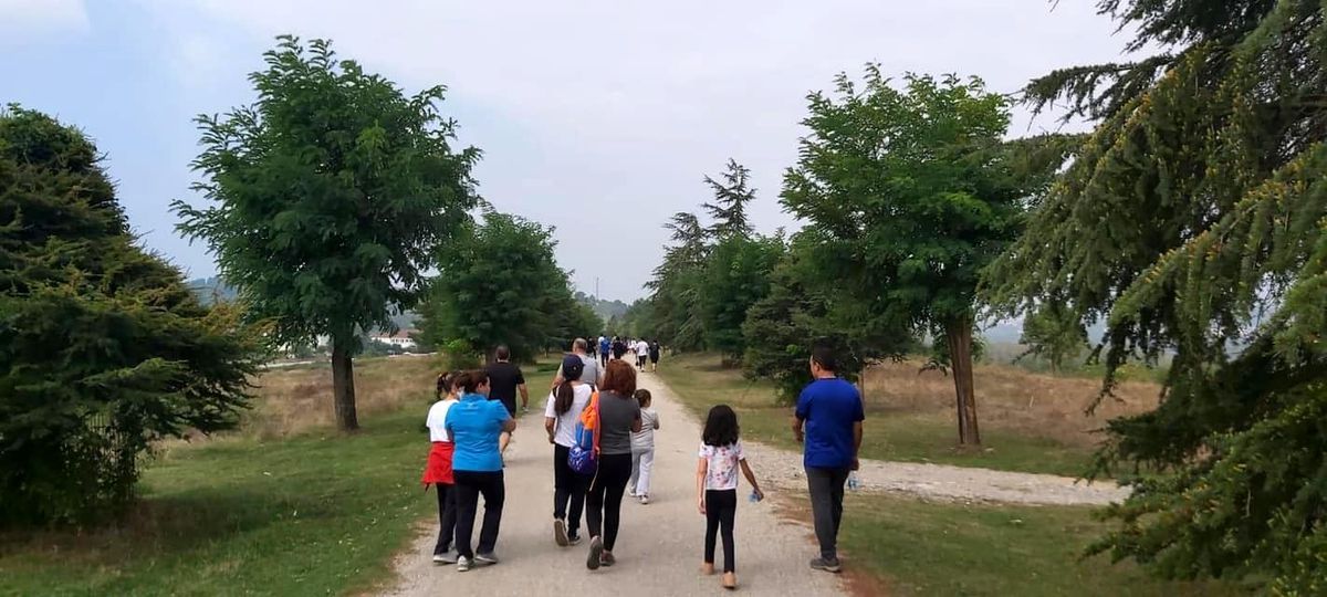 Yüzlerce kişi doğa yürüyüşünde buluştu