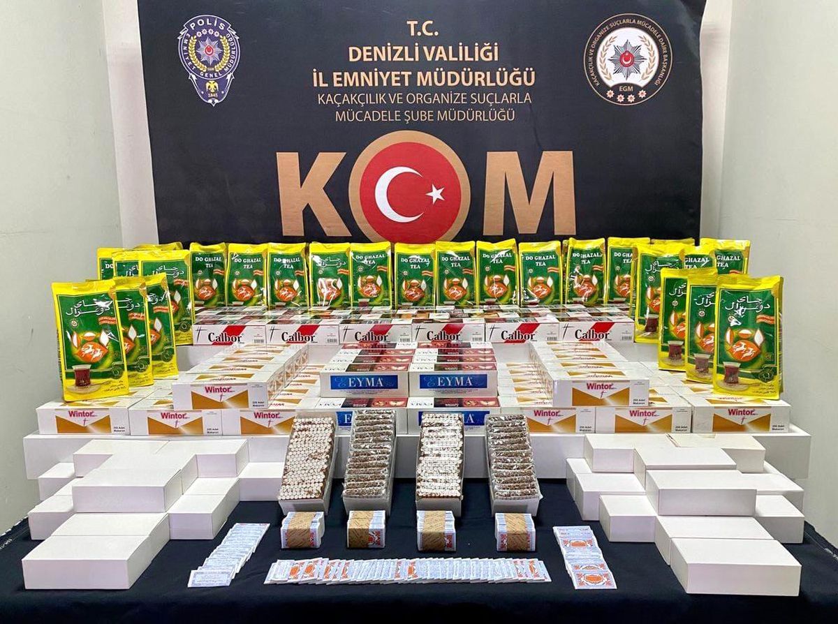 Binlerce kaçak tütün ürünü yakalandı