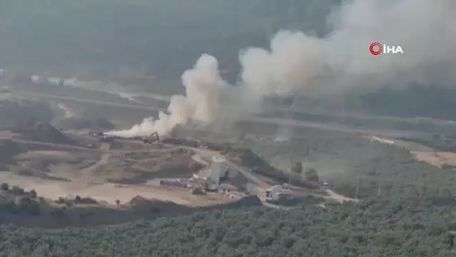 Son dakika! Bursa'da dolgu alanınki yangın büyümeden söndürüldü