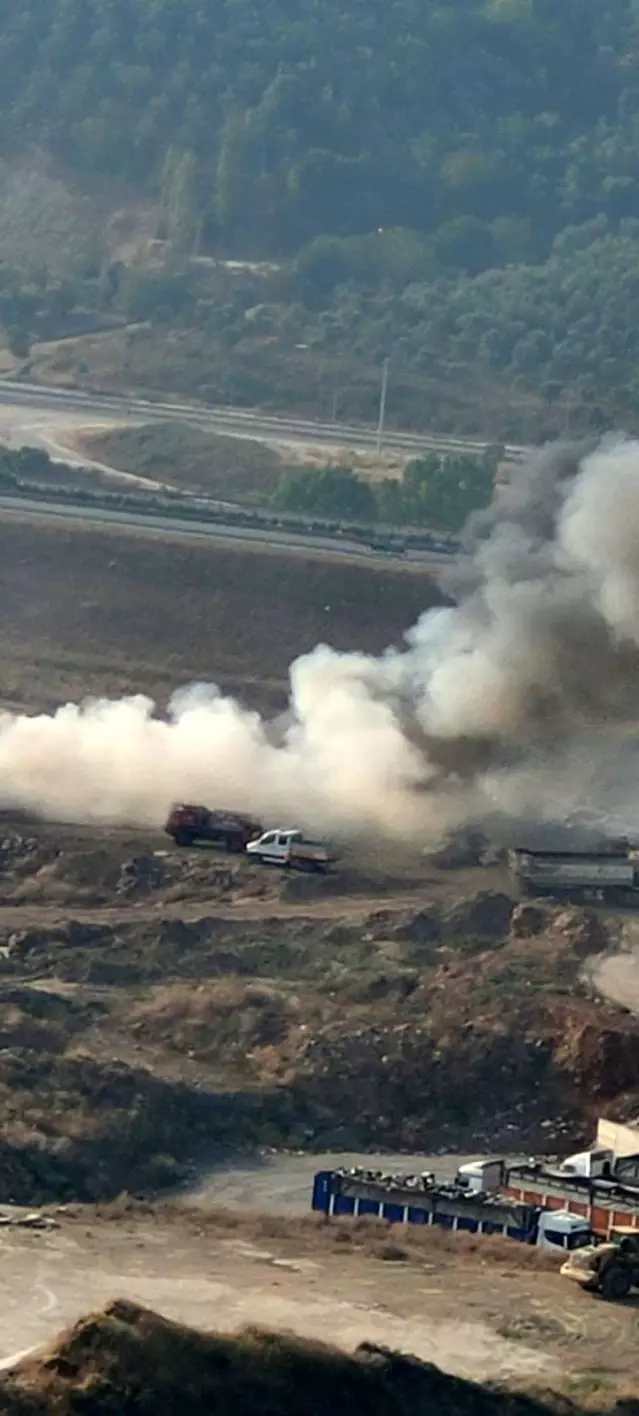 Son dakika! Bursa'da dolgu alanınki yangın büyümeden söndürüldü