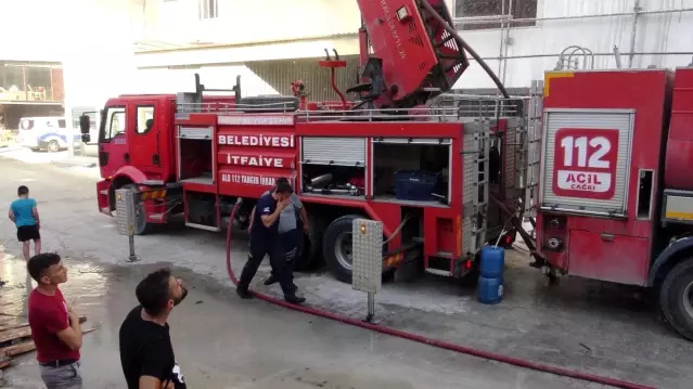 Son dakika haberi... Hatay'da mobilya atölyesinde yangın