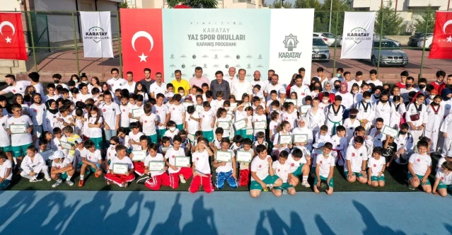 Karatay Yaz Spor Okulları'nın kapanış programı gerçekleştirildi