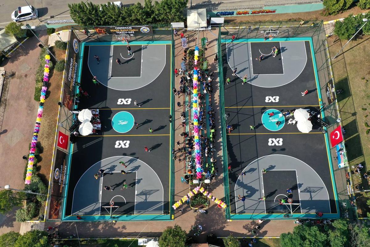 Sokak basketbolunda final heyecanı yaşandı