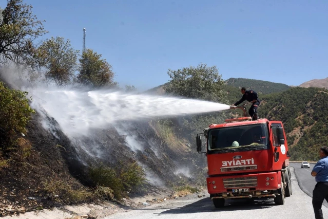 Bitlis'teki orman yangını rüzgarın etkisiyle büyüdü