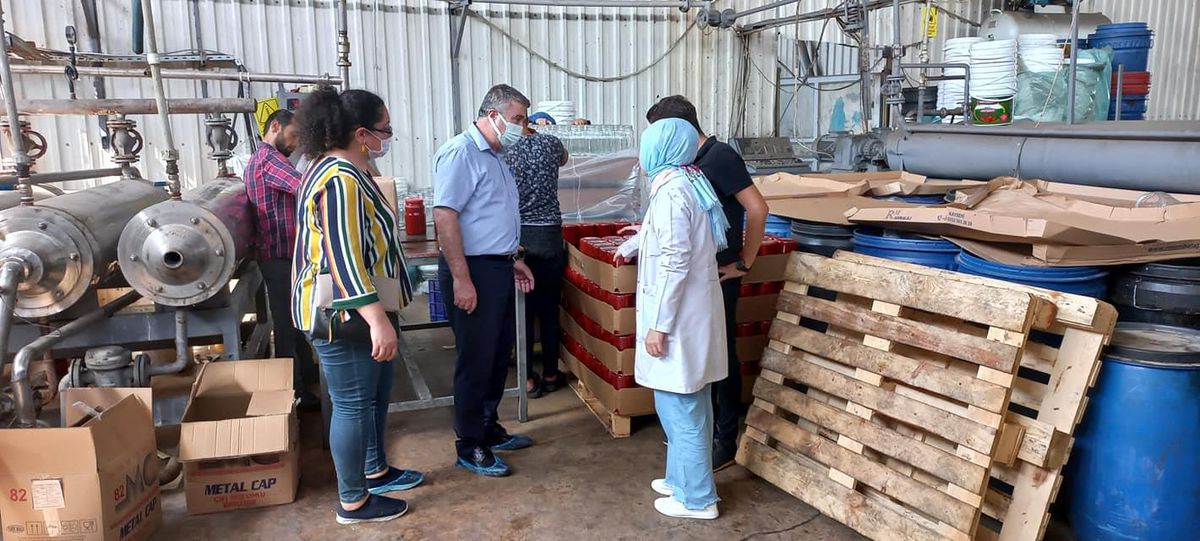 İslahiye ilçe Tarım ve Orman Müdürlüğünden biber ve salça üreten fabrikalara denetim