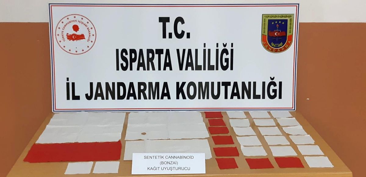 Isparta\'da 29 bin 188 kullanımlık kağıt uyuşturucu ele geçirildi